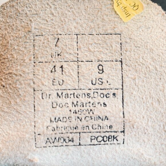 Vintage Dr Martens boots - Black White Floral - 9 US W - Picture 9 of 9